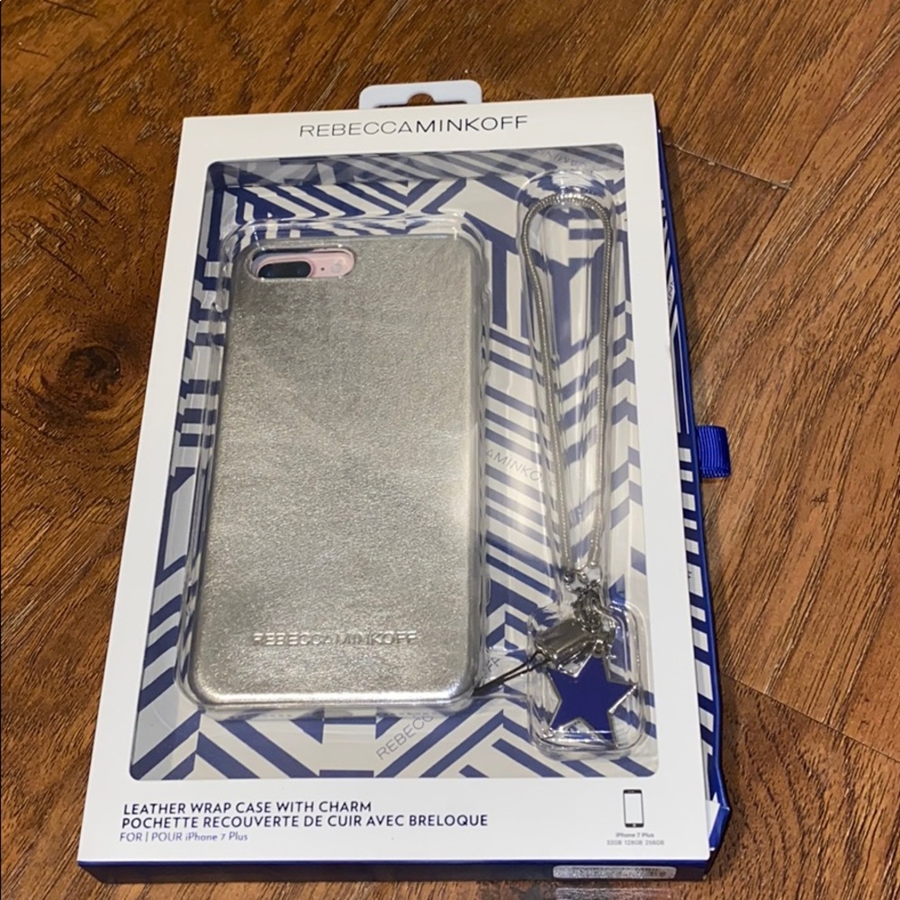 Rebecca Minkoff Leather Wrap case with charm